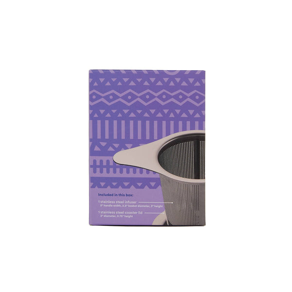 Tea Infuser with Dual-use Coaster Lid - Tea Steeper Strainer