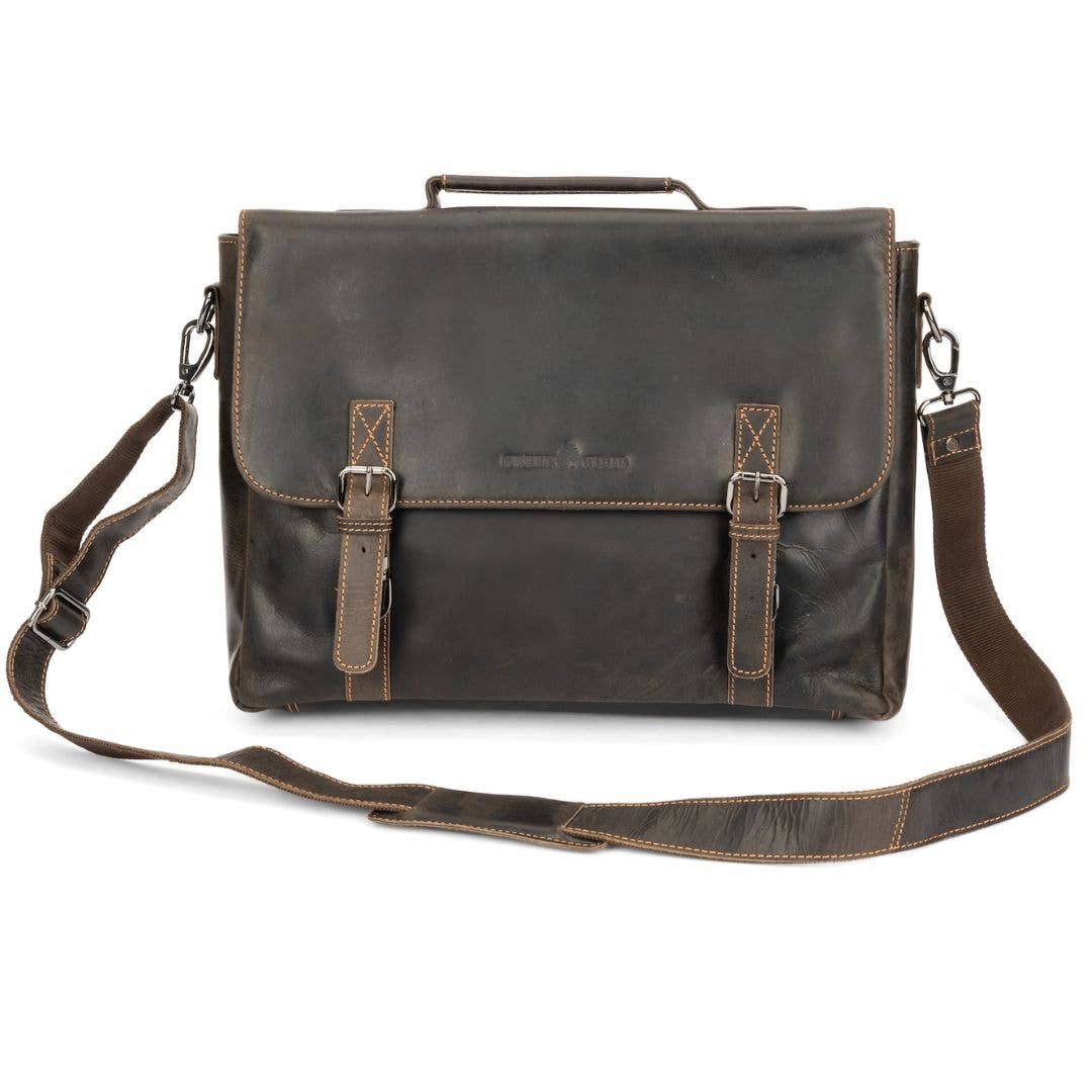 GREENWOOD LEATHER Leather Laptop Bag Portland GW196653