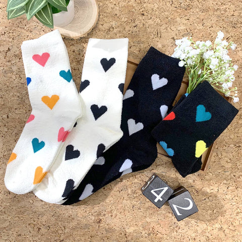 24 POPS HEART CASUAL SOCKS