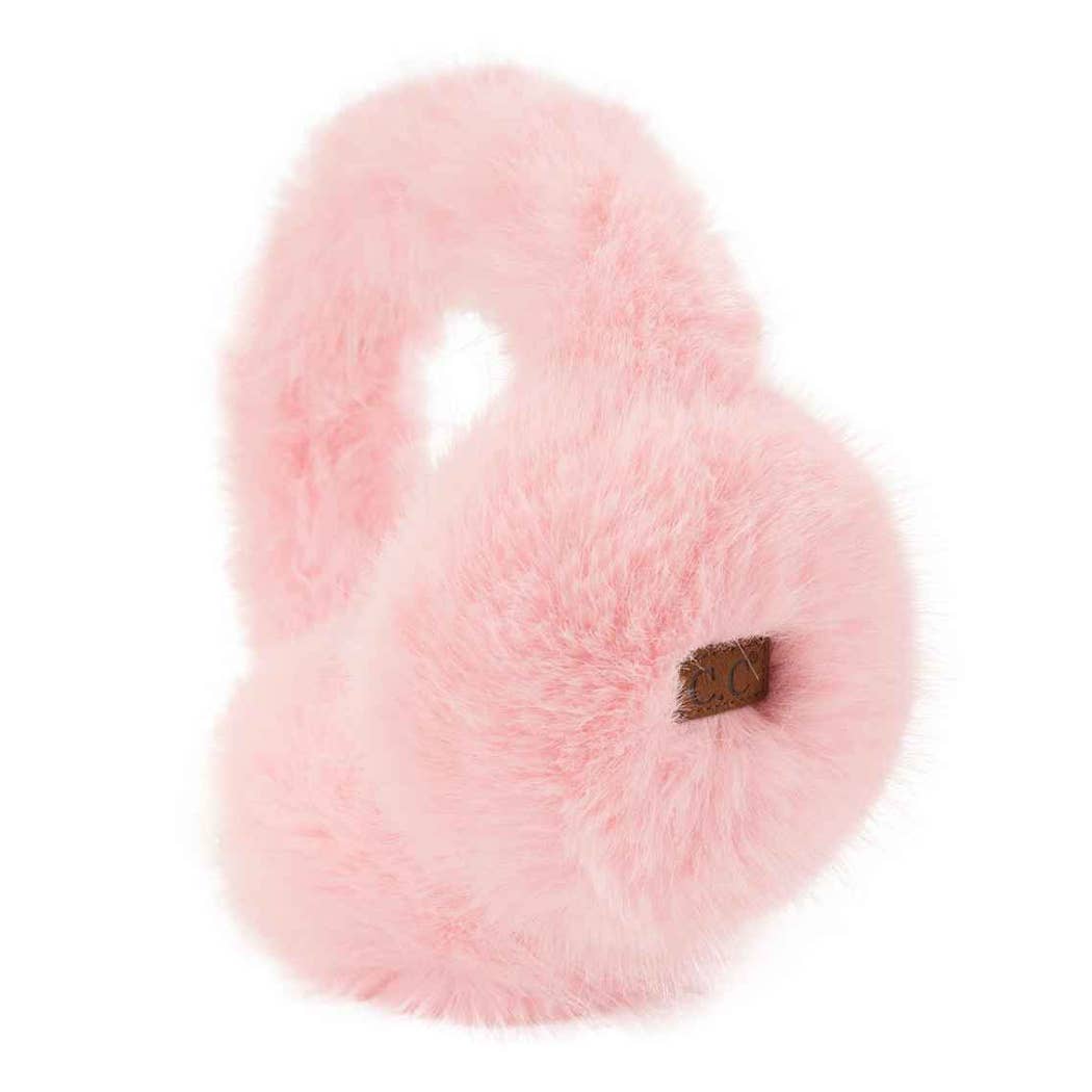 CC Solid Color Long Fur Winter Earmuff