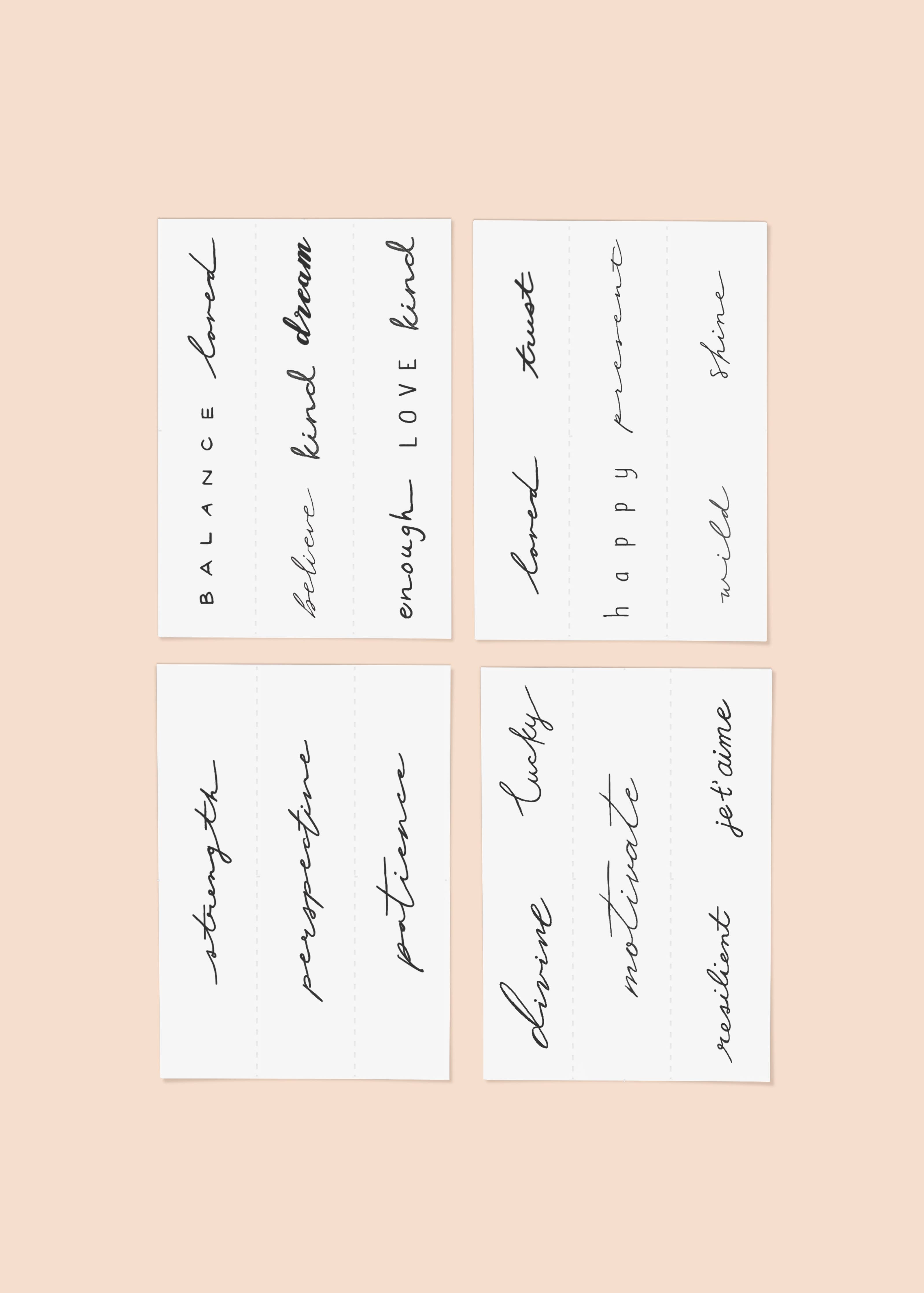 INKED BY DANI Statement Temporary Tattoo Pack