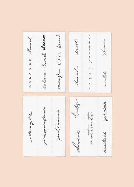 INKED BY DANI Statement Temporary Tattoo Pack