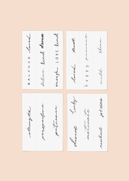 INKED BY DANI Statement Temporary Tattoo Pack