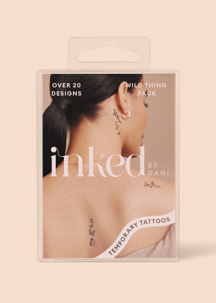 INKED BY DANI Wild Thing Temporary Tattoo Pack