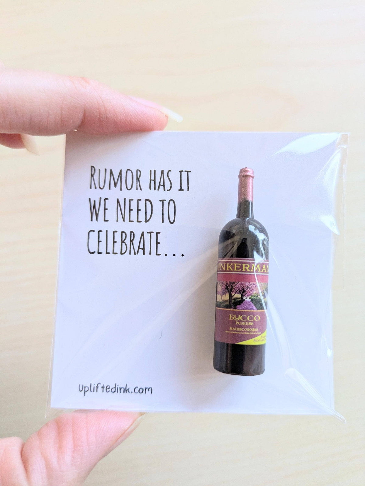 UNLIFTED INK Celebration Mini Card with Wine/Beer - Personalized Option