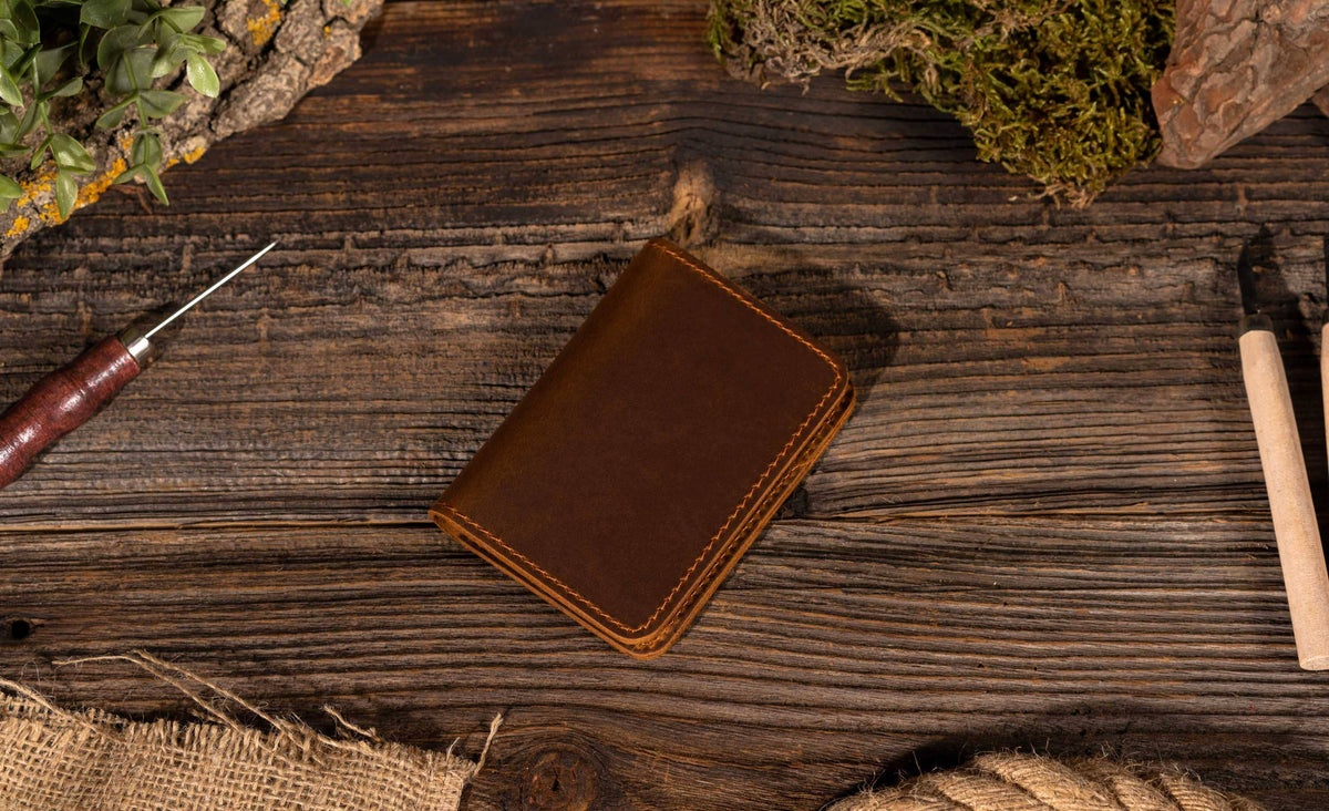 Genuine Leather Wallet, Handmade Wallet