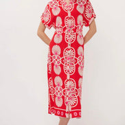 ESQUALO LONG HEARTFELT DRESS