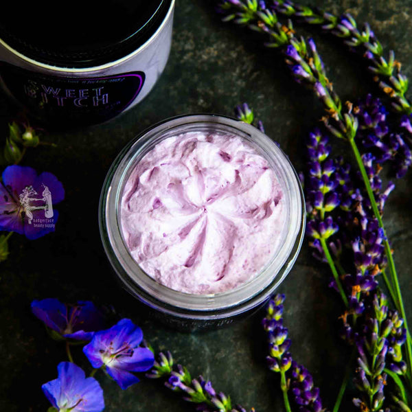 Badgerface Lavender Body Scrub. Lavender Sugar Scrub. Natural Scrub.