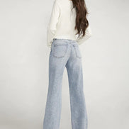 SILVER HIGHLY DESIRABLE HIGH RISE TROUSER L-31