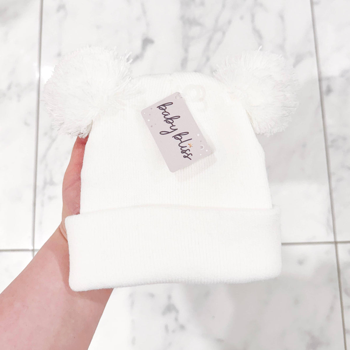 Baby bliss Baby Knitted Hat - Extra Warm & Stretchy (0-18 Months)