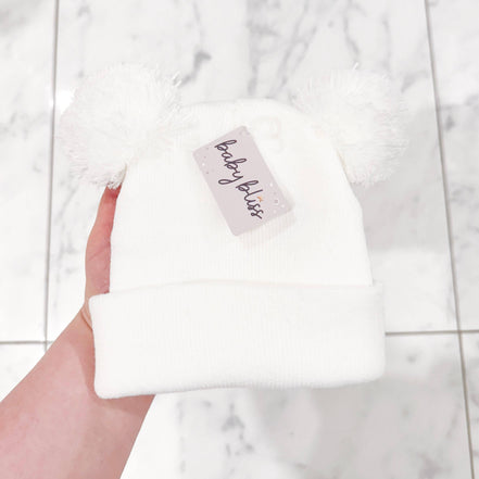 Baby bliss Baby Knitted Hat - Extra Warm & Stretchy (0-18 Months)