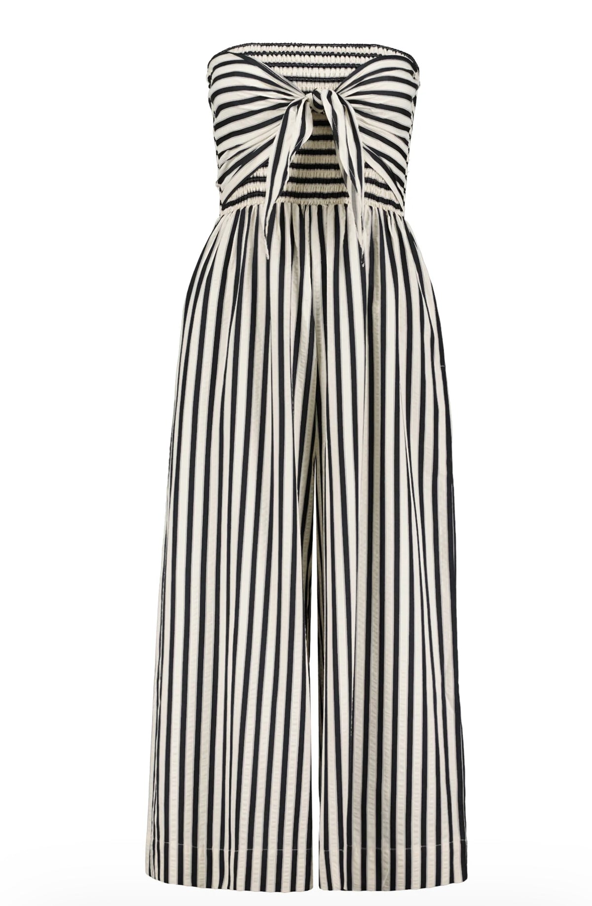 BISHOP & YOUNG ELVA FRONT TIE STRIPE JUMPSUIT