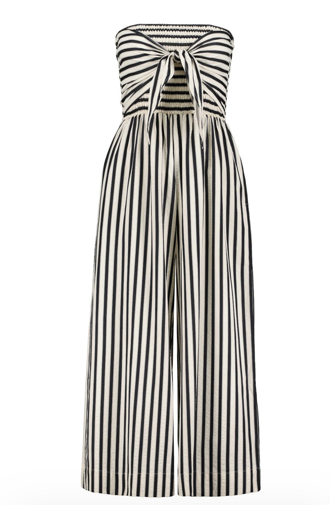 BISHOP & YOUNG ELVA FRONT TIE STRIPE JUMPSUIT