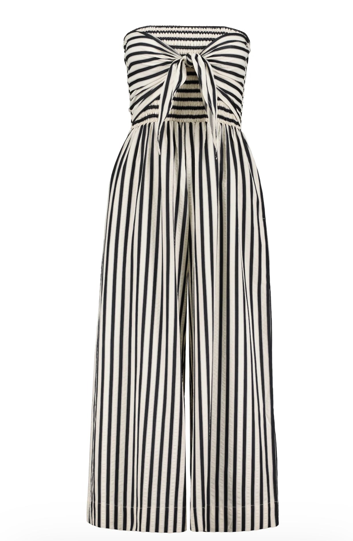 BISHOP & YOUNG ELVA FRONT TIE STRIPE JUMPSUIT