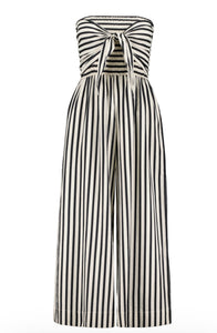 BISHOP & YOUNG ELVA FRONT TIE STRIPE JUMPSUIT