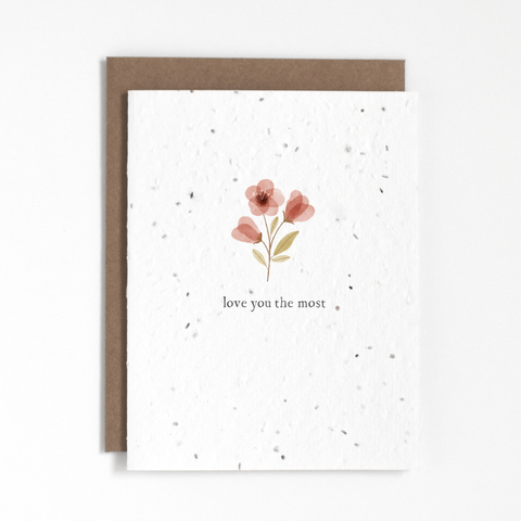 THE GOOD CARD Plantable Greeting Card - Love You The Most