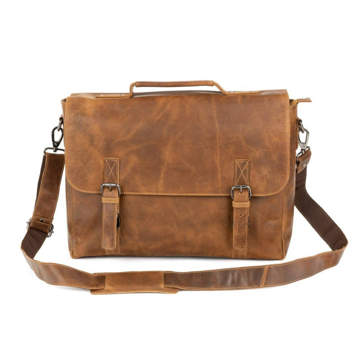GREENWOOD LEATHER Leather Laptop Bag Portland GW196653