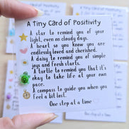 UNLIFTED INK Positivity Turtle Figurine Card with Custom Note Option