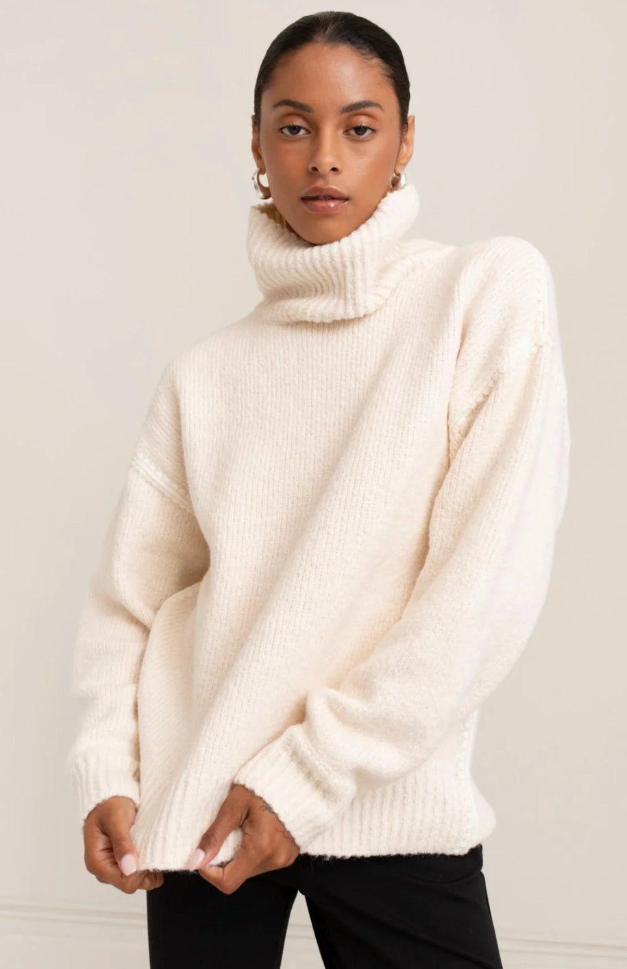 PAPER LABEL Ari Turtle Neck Sweater