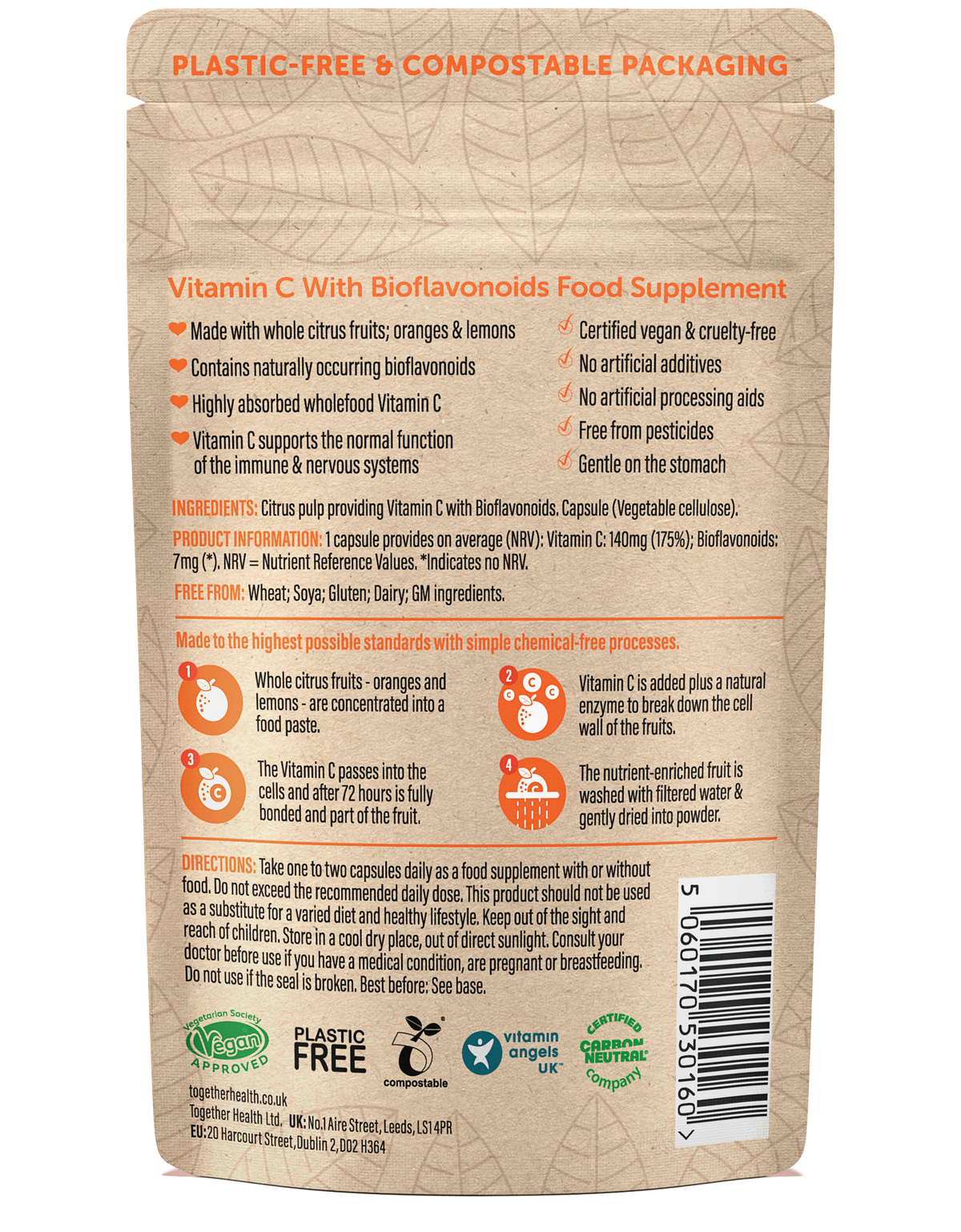 Together Health Vitamin C – Vegan – 30 Capsules