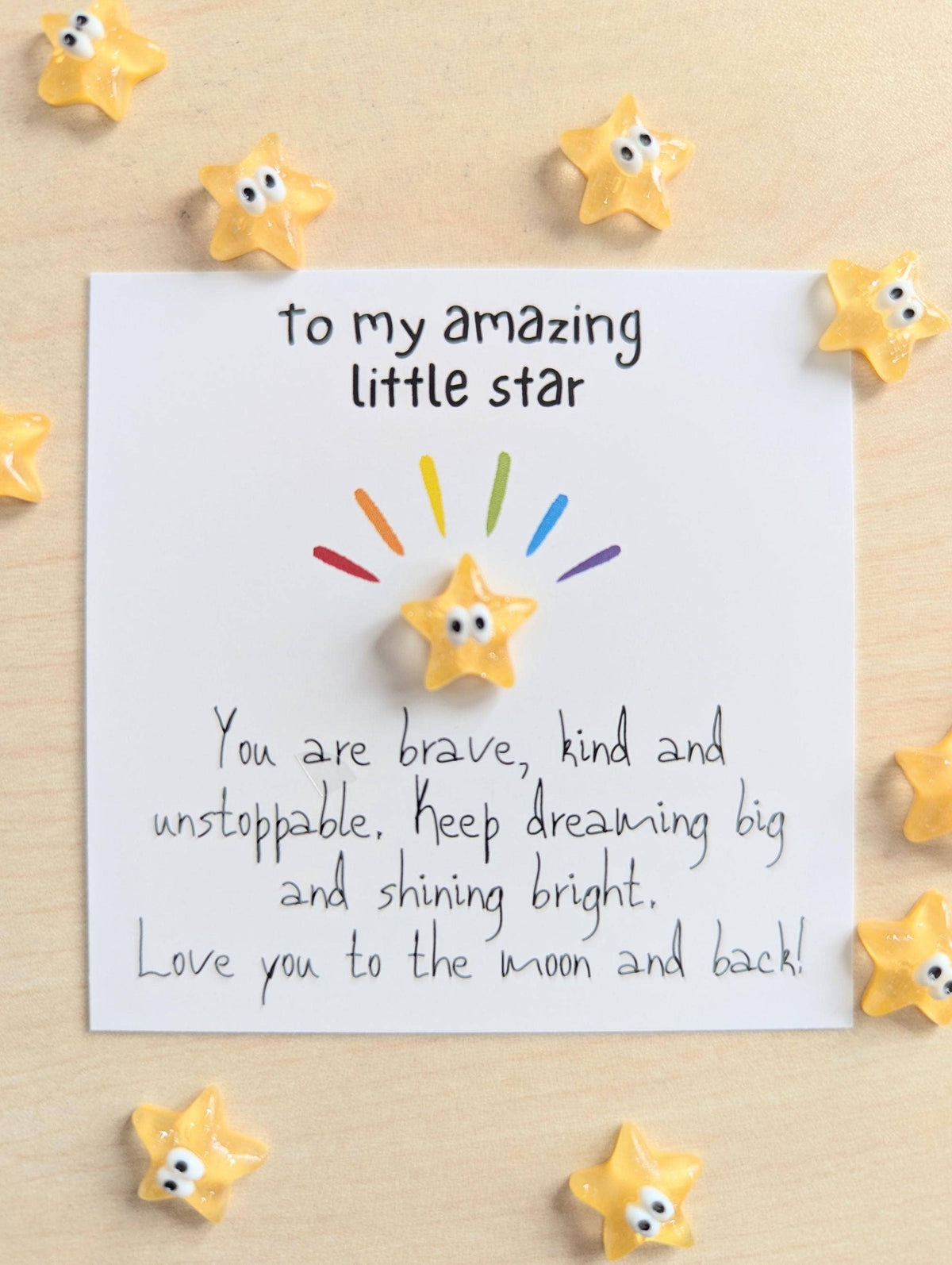 UNLIFTED INK To My Amazing Little Star – Brave, Kind & Unstoppable Card