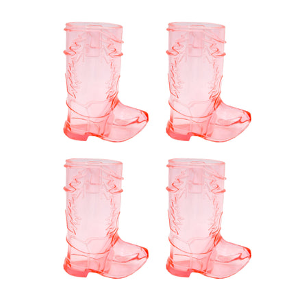 NPW Western Pink Boot Shot Glasses