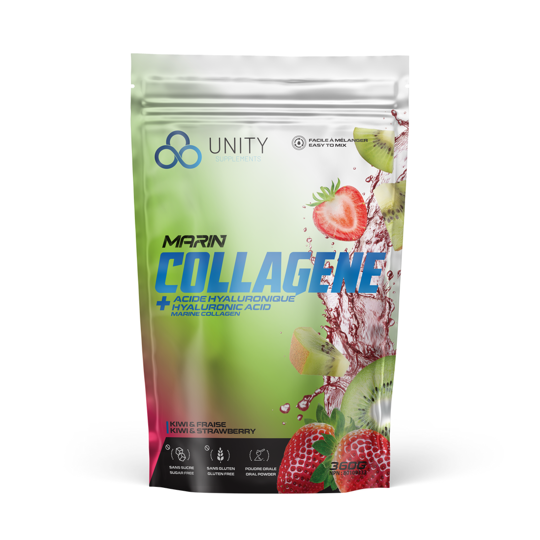 UNITY Marin Collagen + Hyaluronic Acid - Kiwi & Strawberry