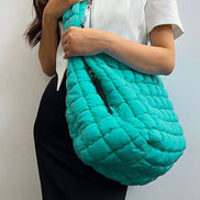 24 POPS Oversized Quilted Carryall Crossbody Bag