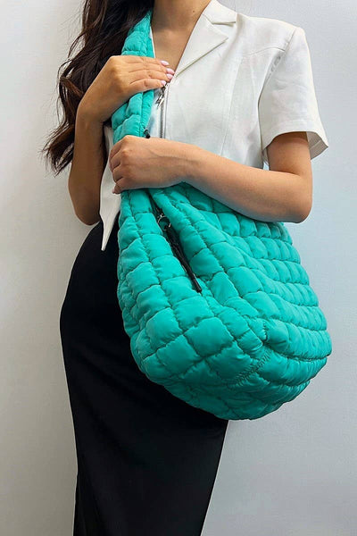 24 POPS Oversized Quilted Carryall Crossbody Bag