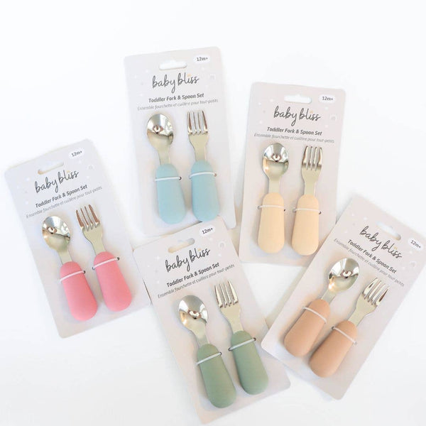 Baby bliss Stainless Steel & Silicone Silverware