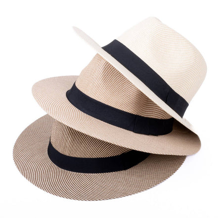 SELINI Men's S/S Black Banded Fashion Fedora hat