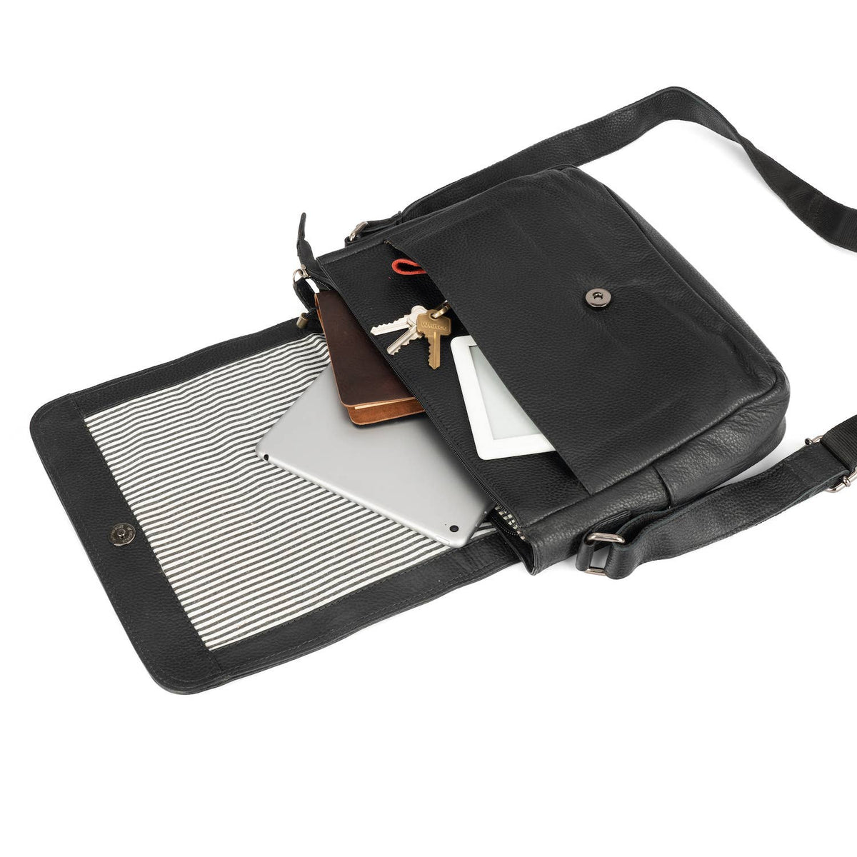 GREENWOOD LEATHER Smart Messenger Steven Mini 11
