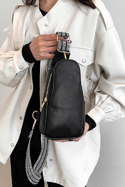24 POPS Soft Vegan Leather Crossbody Sling Bag