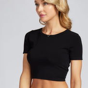 C'EST MOI BAMBOO SS CROP TOP