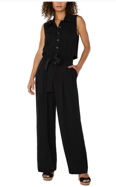 LIVERPOOL SLEEVELESS WIDE LEG JUMPSUIT