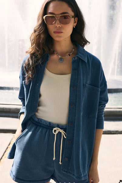 ZSUPPLY ALL DAY KNIT DENIM JACKET