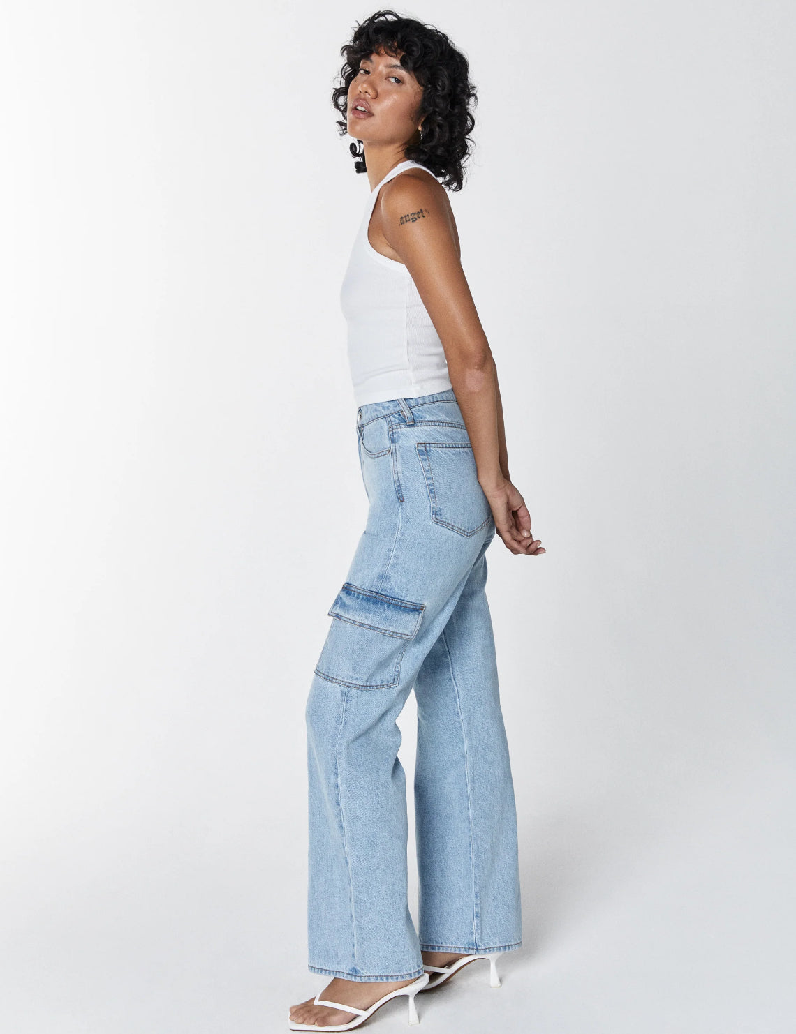 UNPUBLISHED JOLENE CARGO HIGH RISE RELAXED FLARE