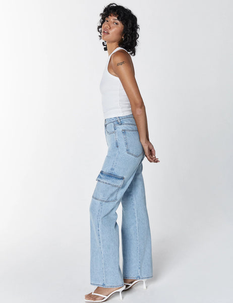 UNPUBLISHED JOLENE CARGO HIGH RISE RELAXED FLARE