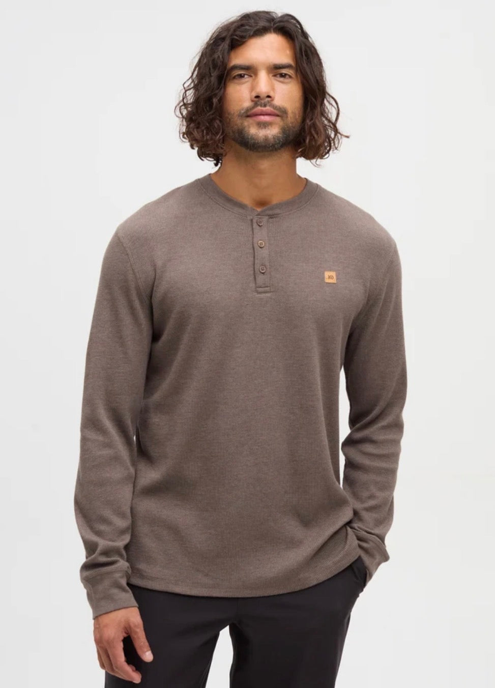 TENTREE M FREEMONT TreeWaffle Henley Longsleeve