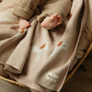 Bleu La La 100% Luxury Cotton Swaddle Receiving Baby Blanket - Unicorn