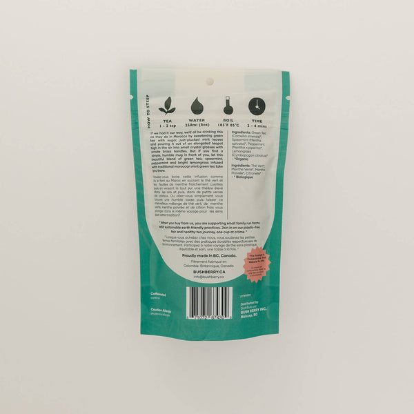 BLUSH BERRY Organic Moroccan Mint Loose Leaf Tea