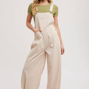 BLUIVY CARGO DRAWSTRING OVERALL JUMPSUIT