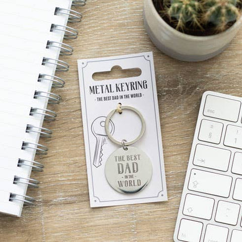 Best Dad in the World Father's Day Keyring