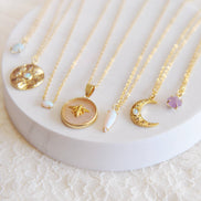 Oh So Lovely Lola Bee Necklace Rose Quartz