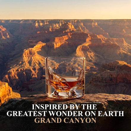 Grand Canyon Crystal Whiskey Glasses, Set of 2