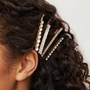 KITSCH Holiday All Dressed up Rhinestone Bobby Pins 4pc Set