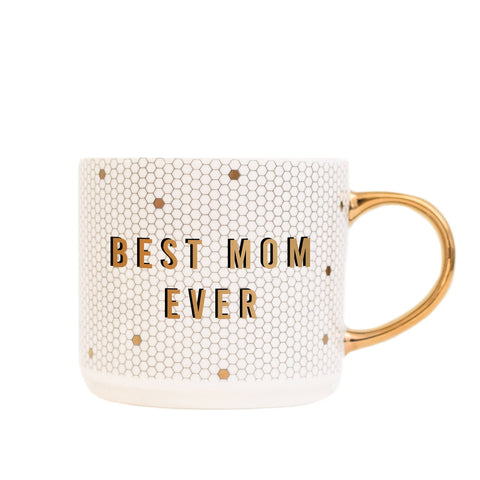 Best Mom Ever Gold Tile Coffee Mug - Gifts & Home Decor
