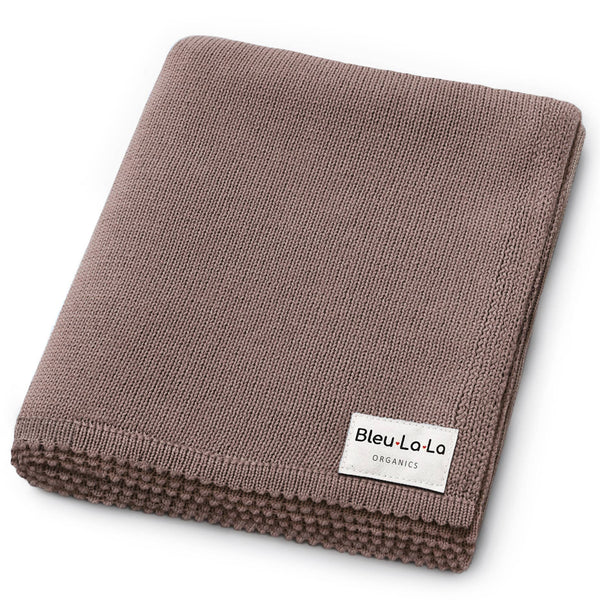 Bleu La La 100% Organic Luxe Baby Blanket