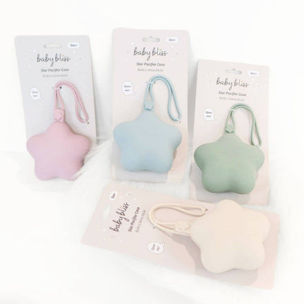Baby Bliss Star Pacifier Holder Case
