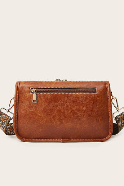 PU Leather Bohemia Strap Crossbody Bag